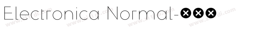 Electronica Normal字体转换